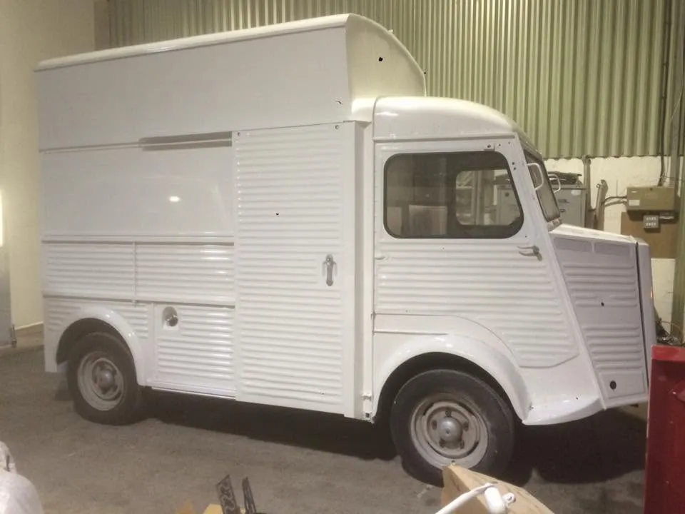 Classic Citroen van resprayed after restoration at OH Works in Fairford