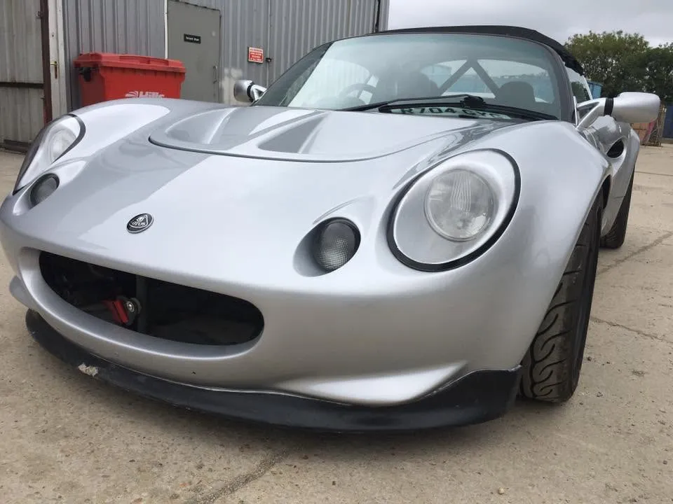 Silver Lotus Elise finished after restoration at OH Works in Fairford