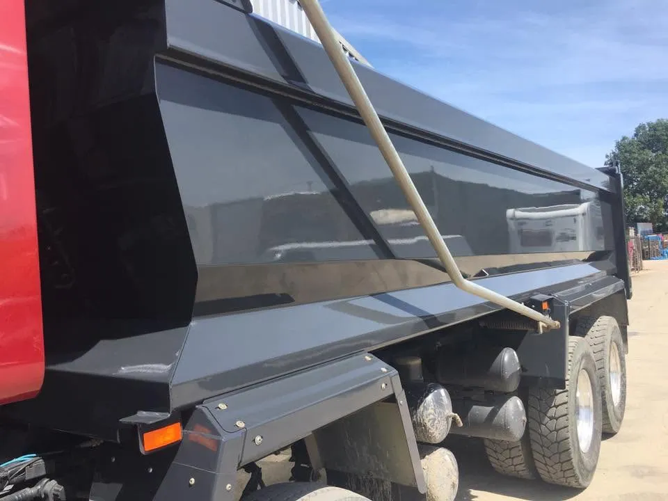 Tipper mudguards and trailer repaired and refinished at OH Works in Fairford