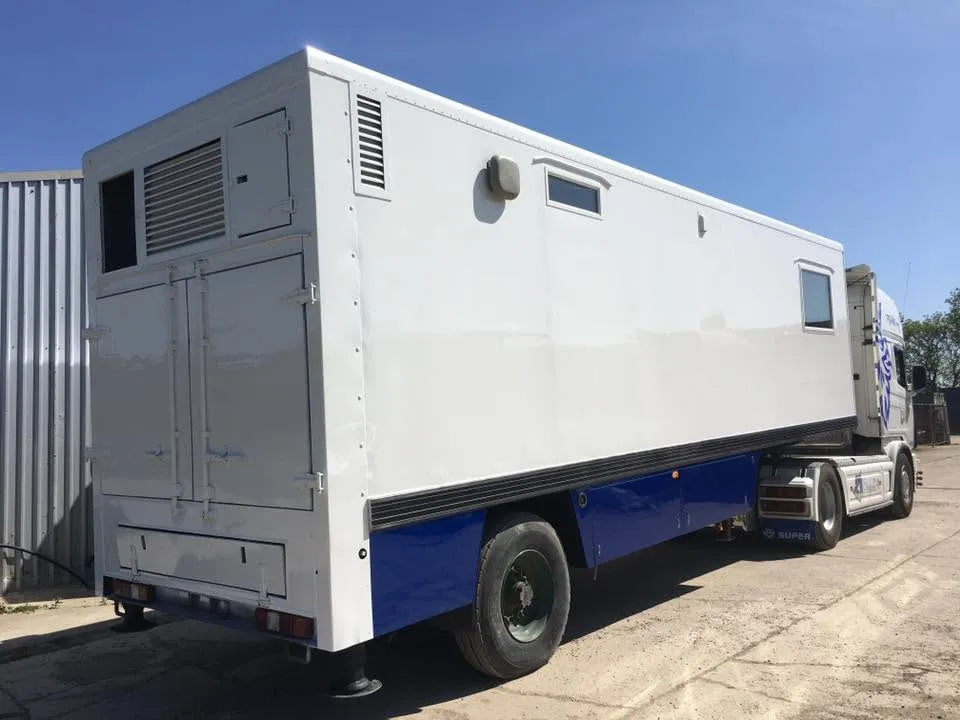 Trailer repaired and refinished at OH Works in Fairford