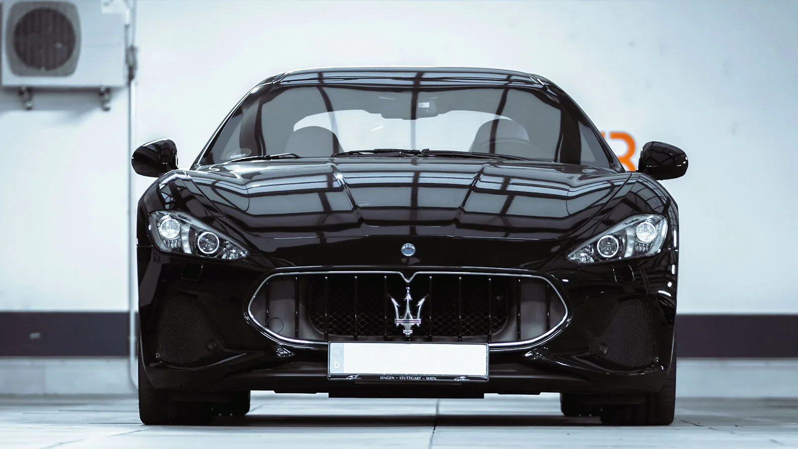 Maserati bodywork and paint repair at OH Works in Fairford