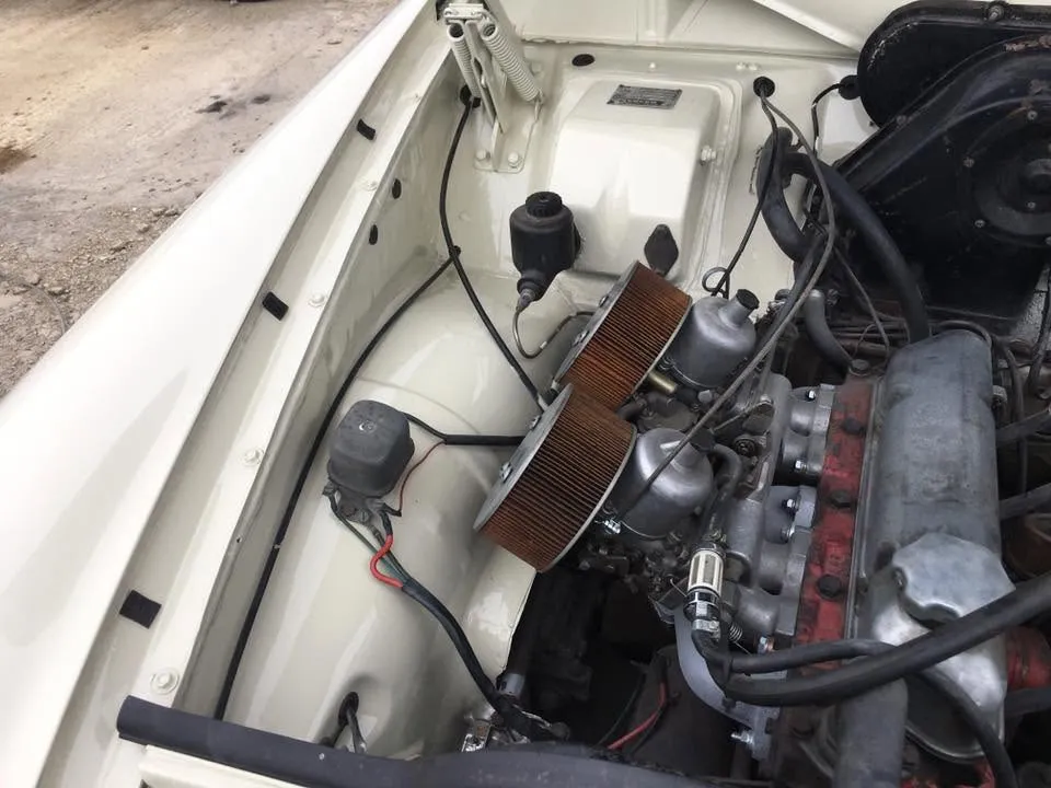 Classic Volvo Amazon engine bay restored at OH Works in Fairford